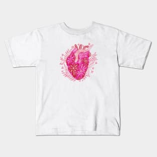 HEART WITH FLOWERS Kids T-Shirt